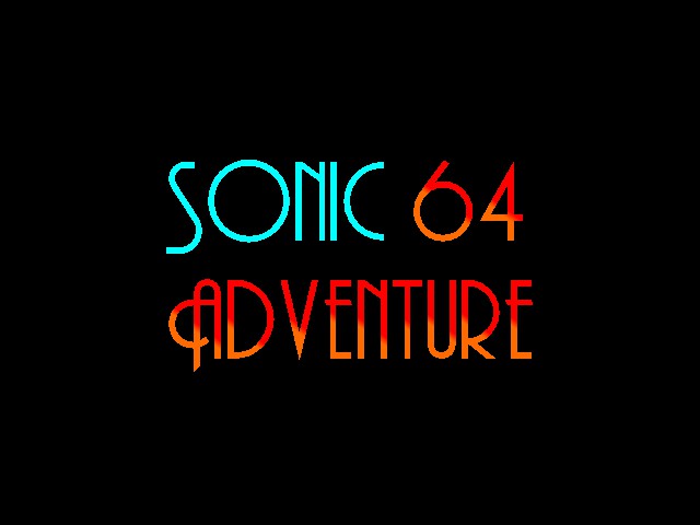 Sonic Adventure 64 (C3 Demo) Title Screen